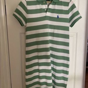 Ralph Lauren Polo Shirtdress Rugbystripe Mesh Mini
